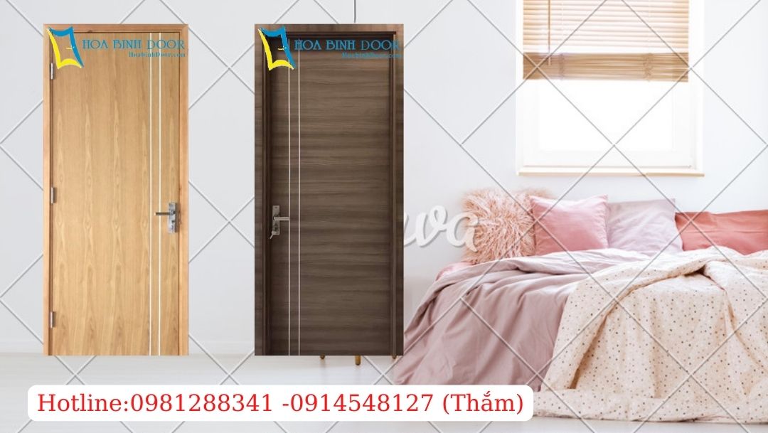 Nội, ngoại thất: Cửa gỗ MDF Melamine - Cửa gỗ cho phòng ngủ đẹp Melamine-1