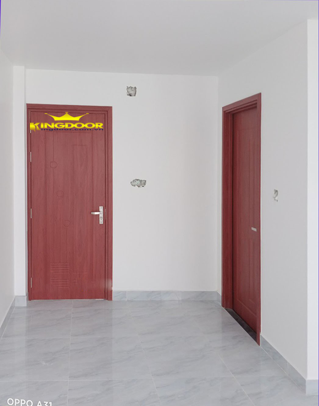 Nội, ngoại thất: Cửa HDF Sơn cho phòng ngủ - Mẫu cửa gỗ đẹp Cua-go-cn-1