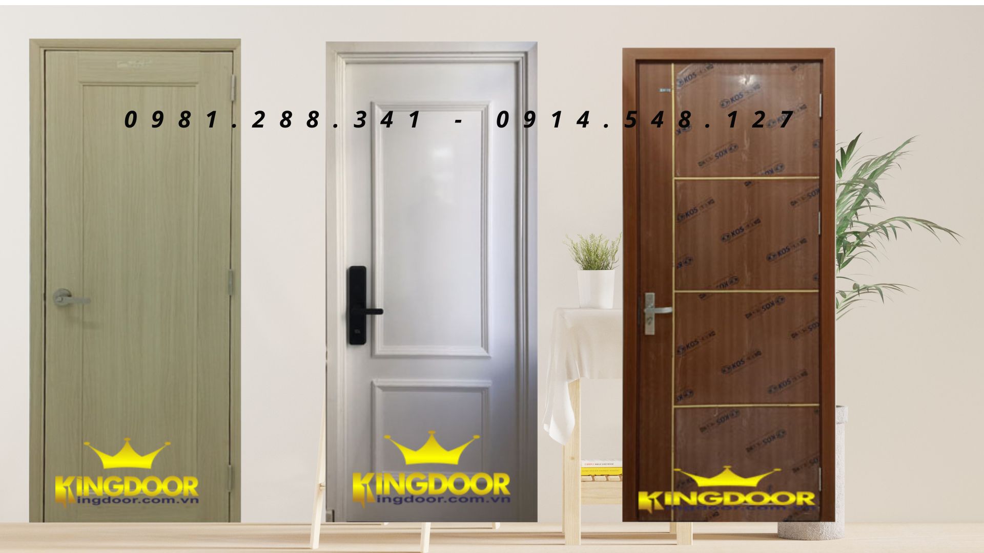 Nội, ngoại thất: Giá cửa nhựa giả gỗ mới nhất tại Kingdoor 3-nhua