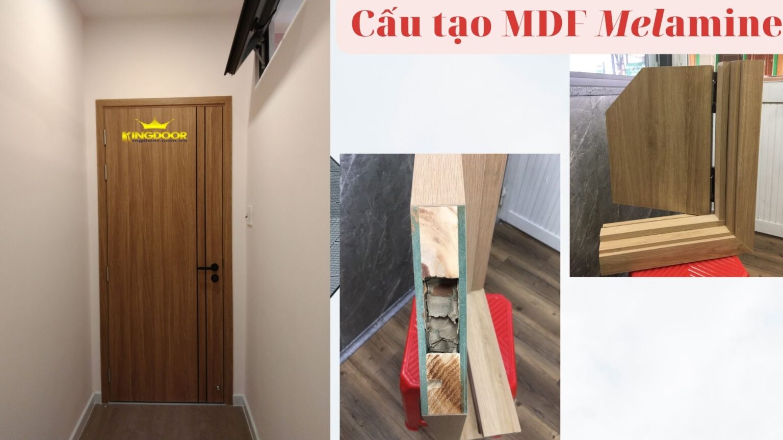 Cửa gỗ MDF Melamine phòng ngủ