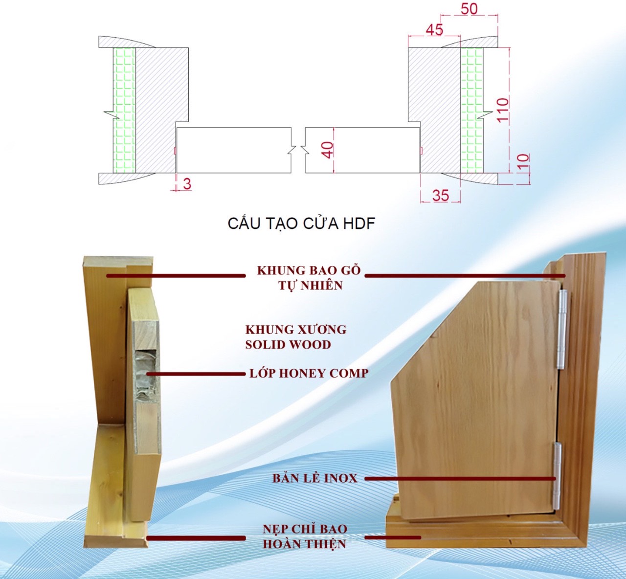 Nội, ngoại thất: Cửa gỗ HDF Sơn tại Dĩ An - Bình Dương | Cửa gỗ công nghiệp Cau-tao-3