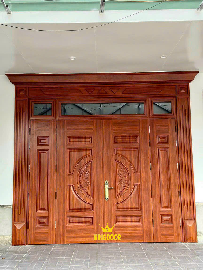 Mẫu cửa thép vân gỗ tại Phú Yên