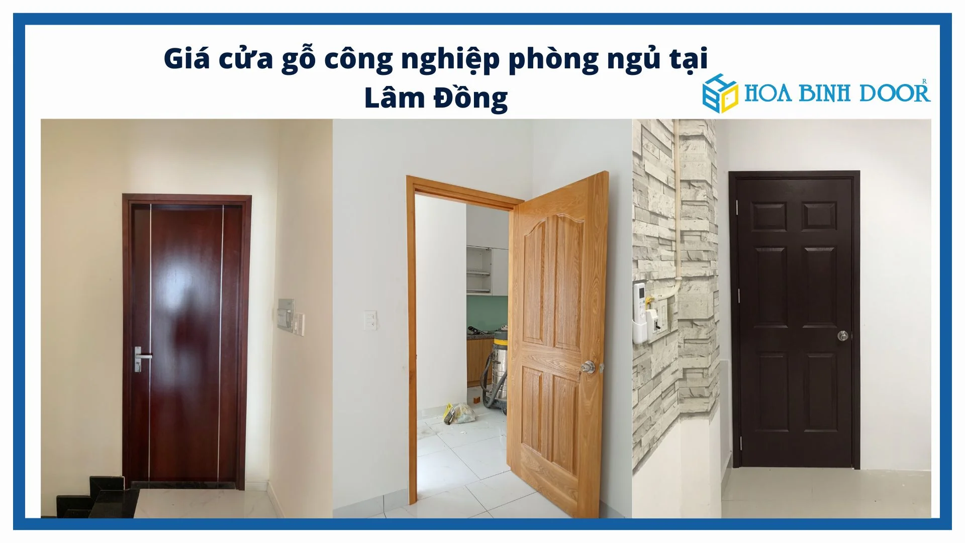 Giá cửa gỗ công nghiệp phòng ngủ tại Lâm Đồng