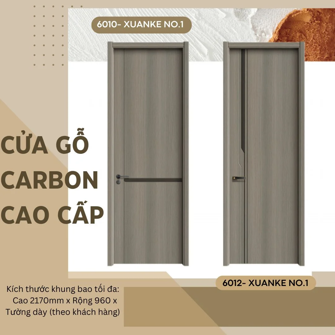 Báo giá cửa gỗ Carbon