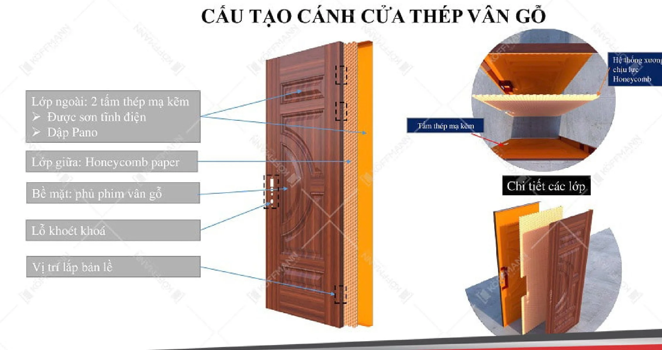 Cửa thép vân gỗ tại Bạc Liêu - Uy tín, giá rẻ