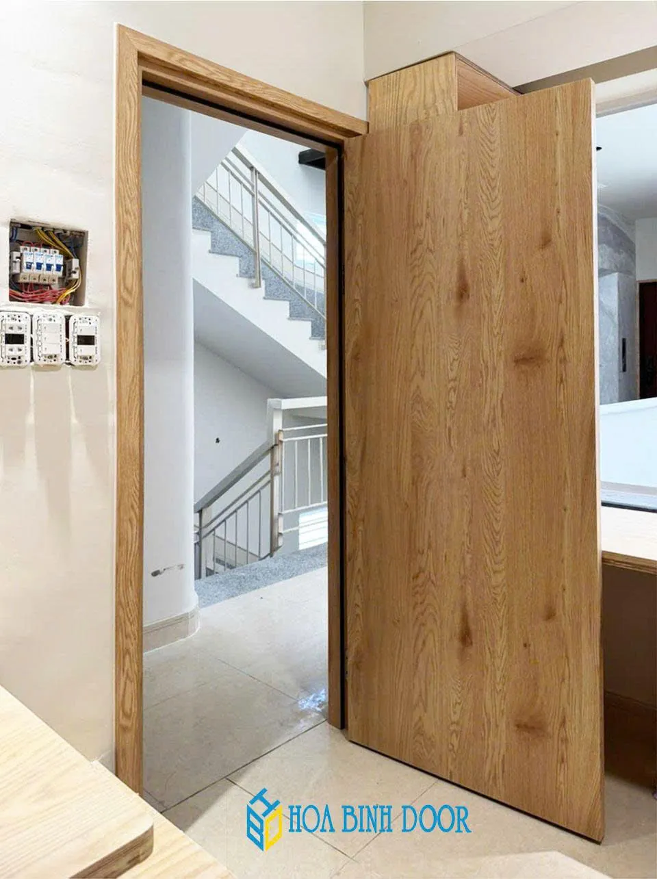 công trình lắp cửa nhựa composite hoabinhdoor tphcm