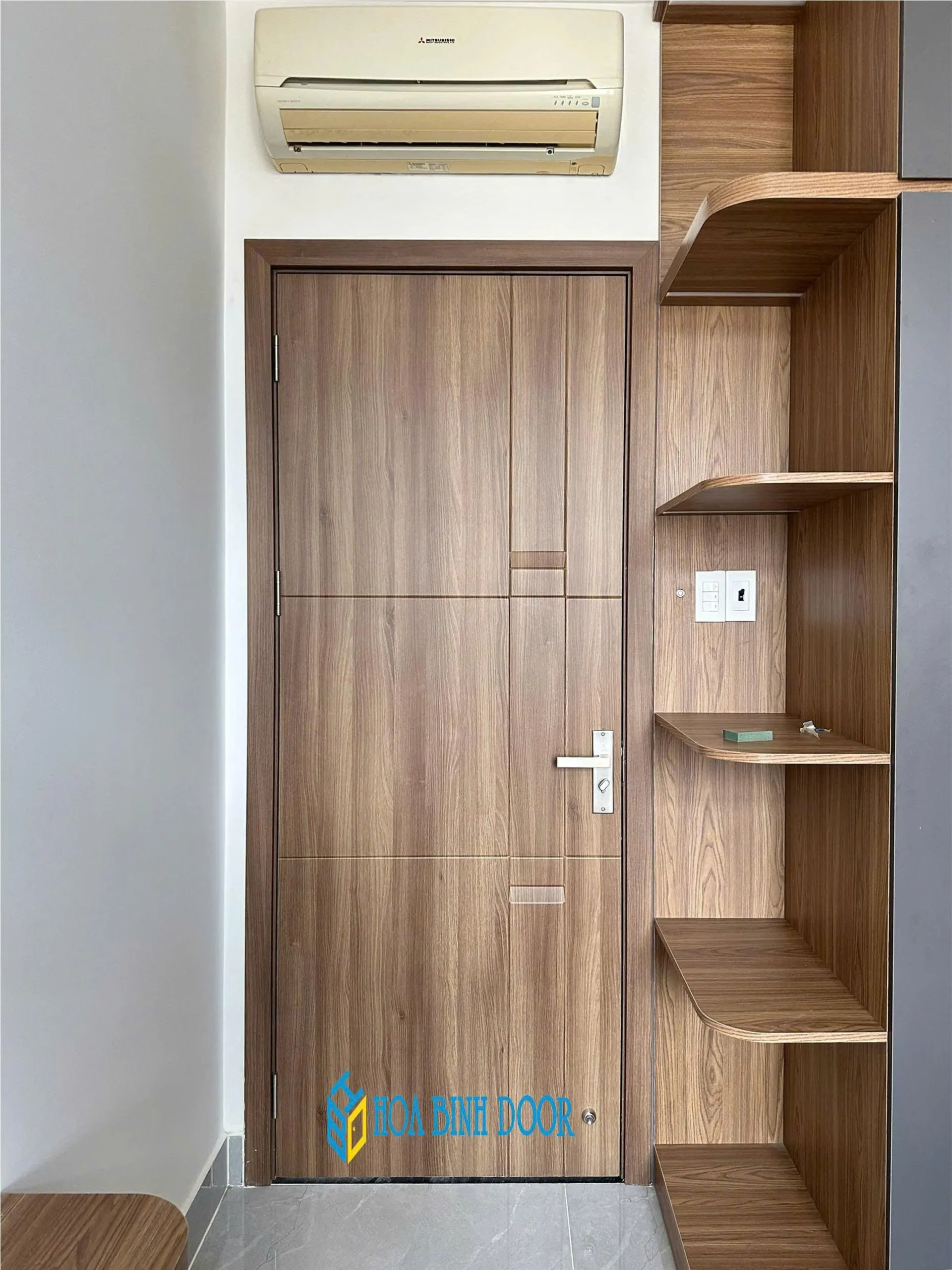 Lắp đặt cửa nhựa ABS Hàn Quốc chính hãng KOS tại Vĩnh Long