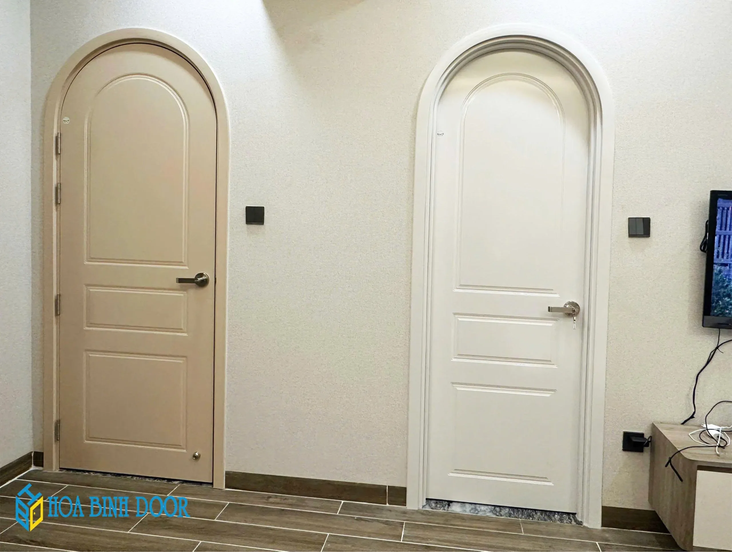 Mẫu cửa vòm composite sơn PU hiện đại tại phường Vũng Tàu