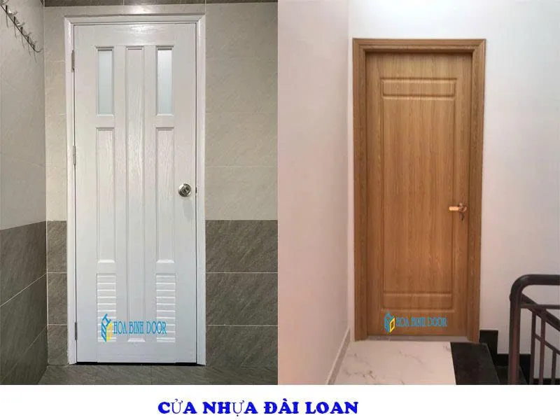 Mẫu cửa nhựa đài loan ghép thanh tại Hoabinhdoor