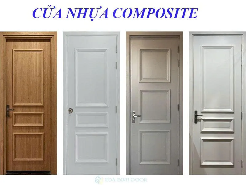 Cửa nhựa giả gỗ composite phào chỉ nổi tân cổ điển tại phường Tân Phú